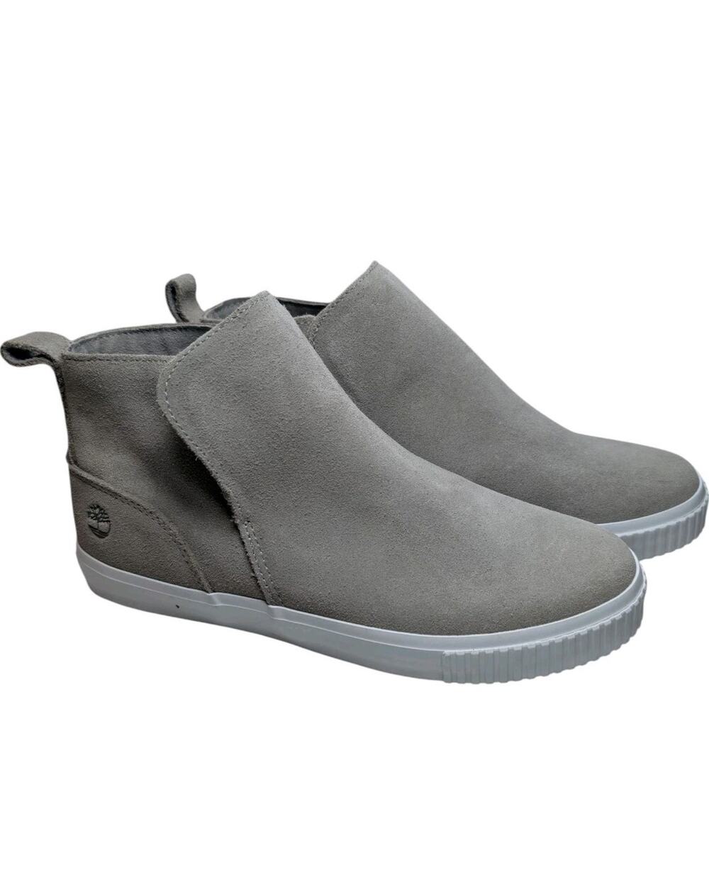 Timberland Women's 8 Skyla Bay Pull On Boots Gray Suede Fall Fashion Comfort
